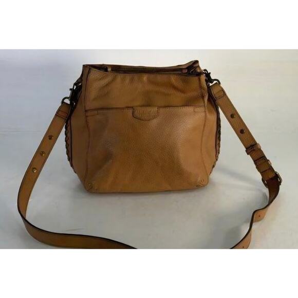 AMERICAN LEATHER CO TAN SHOULDER BAG - Picture 1 of 9